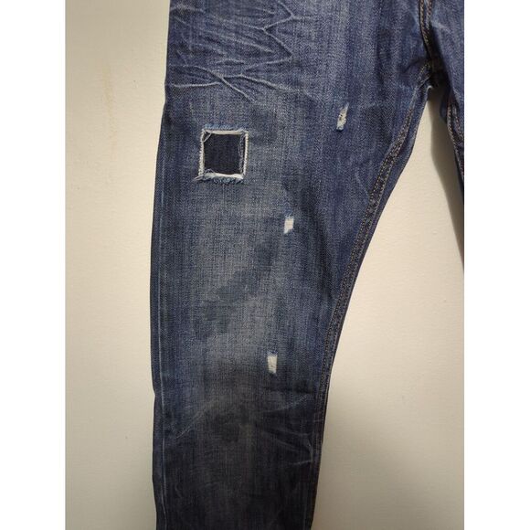 Just Cavali Ittierre Blue Distressed Denim Jeans Made in Italy Womens 28 42 - Picture 2 of 11